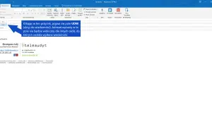 Pole UDW (Ukryj do wiadomości) pozwala wysłać e-mail tak, by odbiorcy nie widzieli listy innych adresatów.