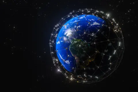 Sieć satelitów Starlink otacza Ziemię, zapewniając globalny internet. Wyobraź sobie tę prędkość!