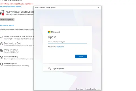 Ekran logowania do aktualizacji Windows 10. Czy wiesz, windows 10 do kiedy wsparcie?
