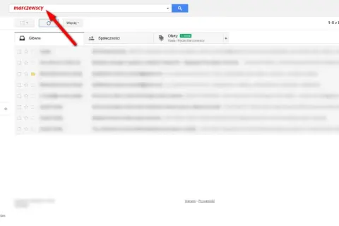 Szukasz jak sprawdzić pocztę Gmail? Wpisz w wyszukiwarkę "marczewscy", aby znaleźć maile od Kasi i Macieja Marczewskich.