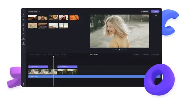 Edytor wideo Microsoft Clipchamp pozwala na łatwe tworzenie projektów, dodawanie multimediów i muzyki.