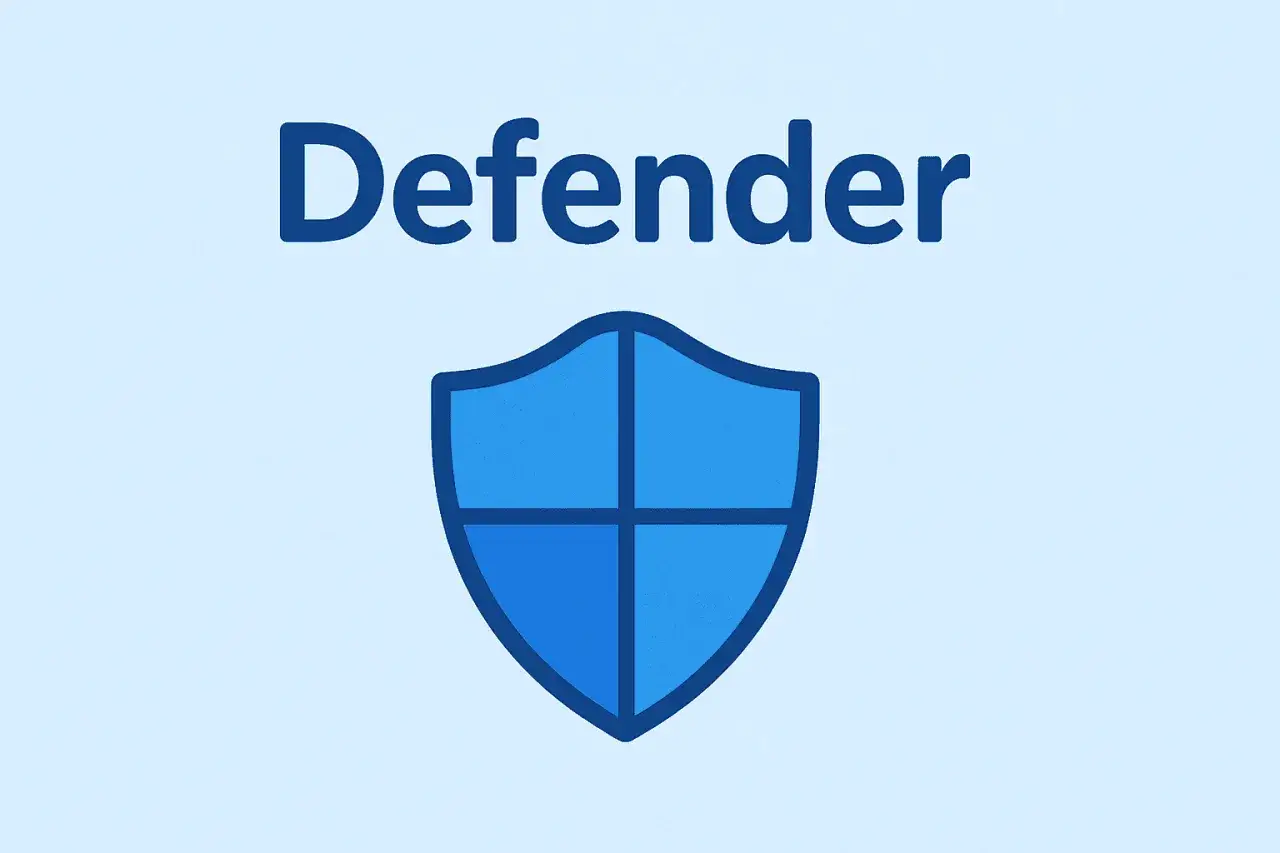 Ikona Defender z napisem 