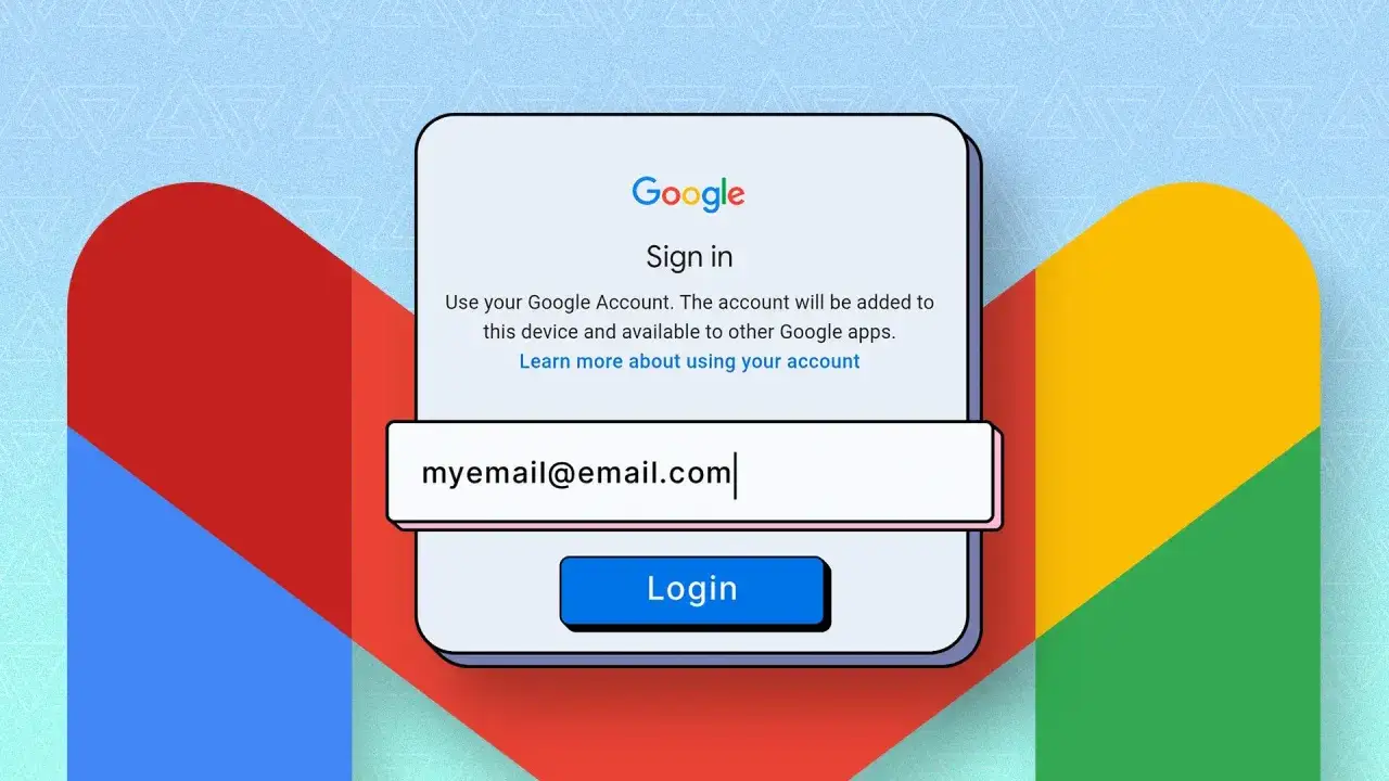 Ekran logowania Google. Wpisz swój adres e-mail, aby sprawdzić pocztę Gmail.