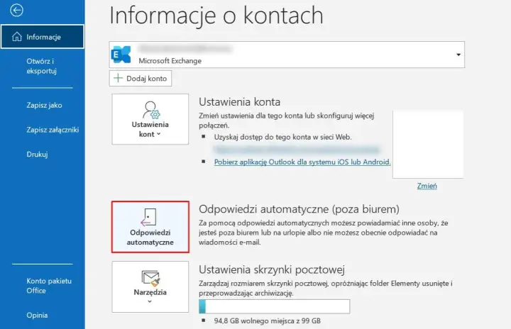 Automatyczna odpowiedź w Outlooku - jak ją ustawić?